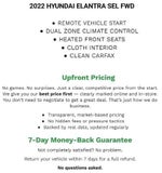 2022 Hyundai Elantra SEL IVT
