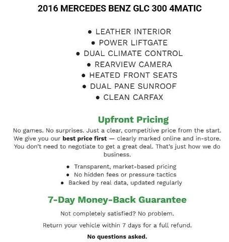 2016 Mercedes-Benz GLC GLC 300 4MATIC® SUV