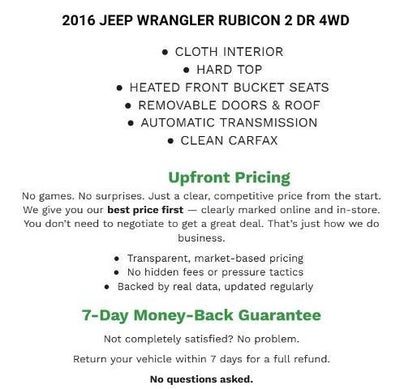 2016 Jeep Wrangler Rubicon