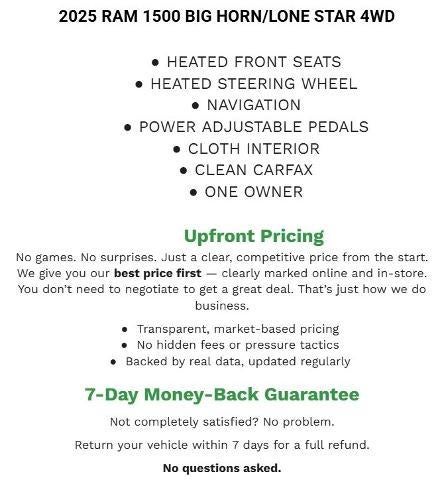 2025 RAM 1500 Big Horn