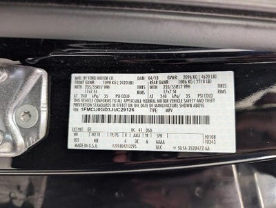 2018 Ford Escape SE