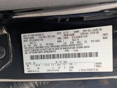 2018 Ford F-150 XLT