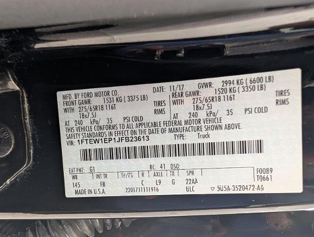 2018 Ford F-150 XLT