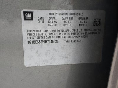 2017 Chevrolet Cruze LT