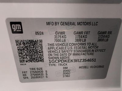 2024 Chevrolet Silverado 1500 LT (2FL)