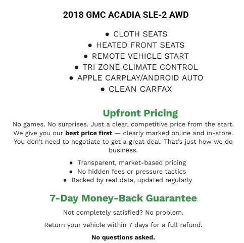2018 GMC Acadia SLE