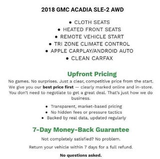 2018 GMC Acadia SLE