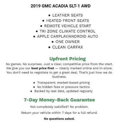 2019 GMC Acadia SLT