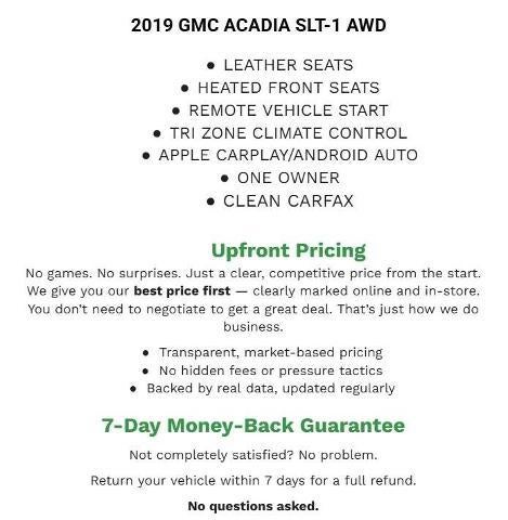 2019 GMC Acadia SLT