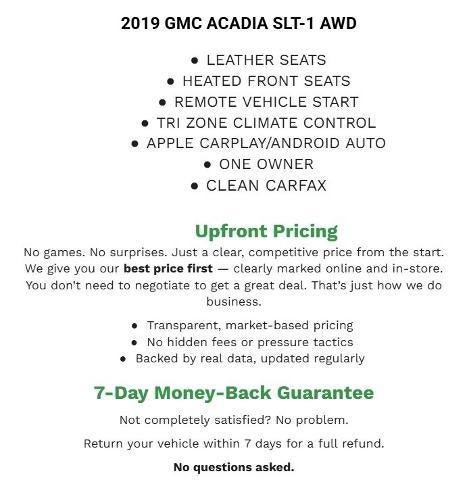 2019 GMC Acadia SLT