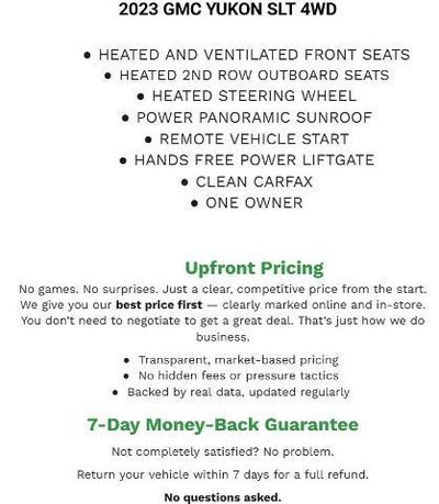 2023 GMC Yukon SLT