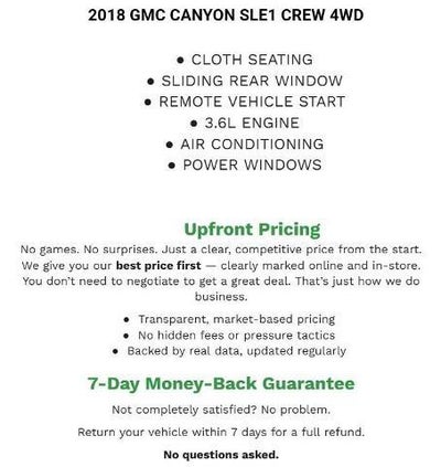 2018 GMC Canyon 4WD SLE