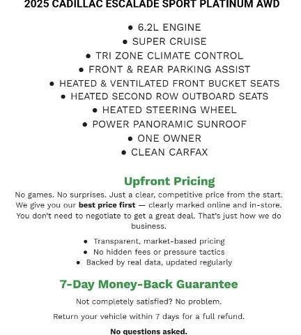2025 Cadillac Escalade Sport Platinum