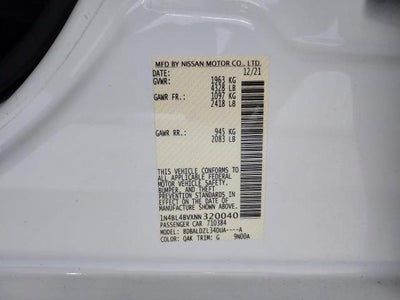 2022 Nissan Altima S FWD