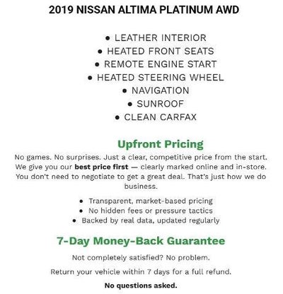 2019 Nissan Altima 2.5 Platinum