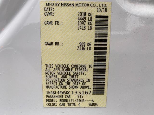 2019 Nissan Altima 2.5 Platinum