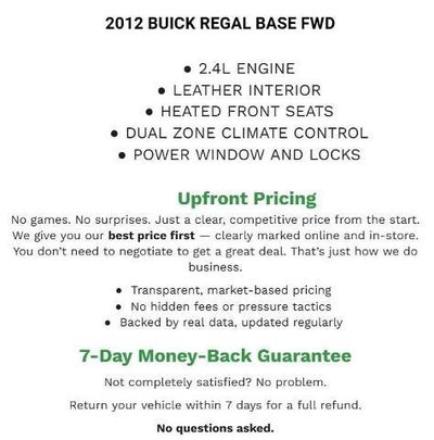 2012 Buick Regal Base