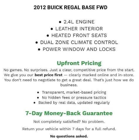 2012 Buick Regal Base