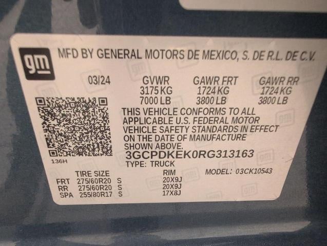 2024 Chevrolet Silverado 1500 LT (2FL)