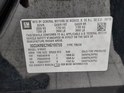 2017 Chevrolet Silverado 1500 LT