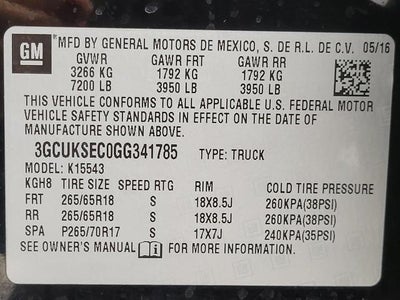 2016 Chevrolet Silverado 1500 LTZ