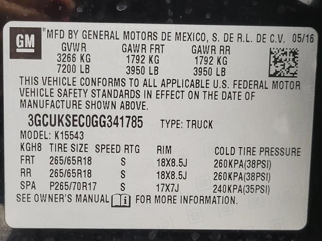 2016 Chevrolet Silverado 1500 LTZ