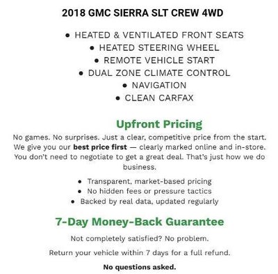 2018 GMC Sierra 1500 SLT