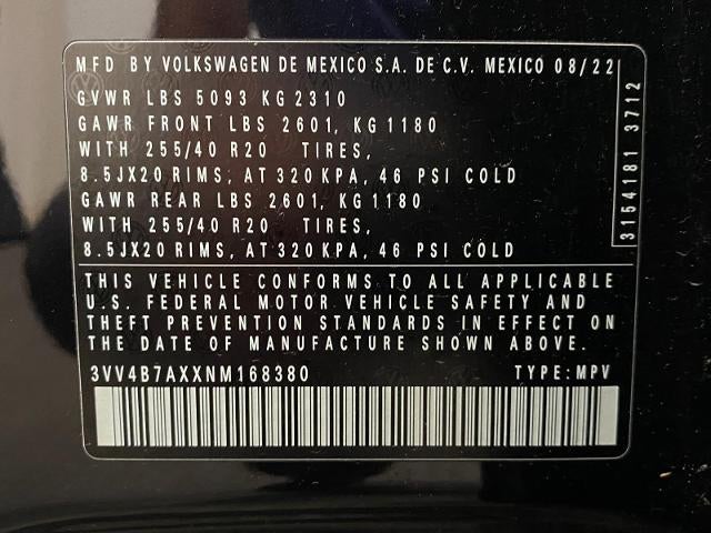 2022 Volkswagen Tiguan 2.0T SEL R-Line