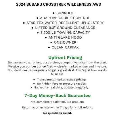 2024 Subaru Crosstrek Wilderness
