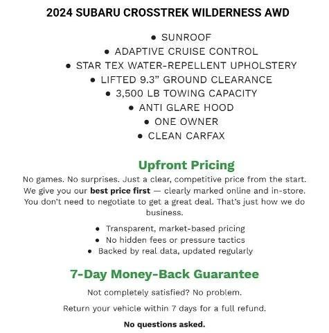 2024 Subaru Crosstrek Wilderness