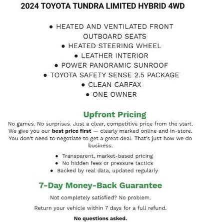 2024 Toyota Tundra Hybrid Limited 4WD