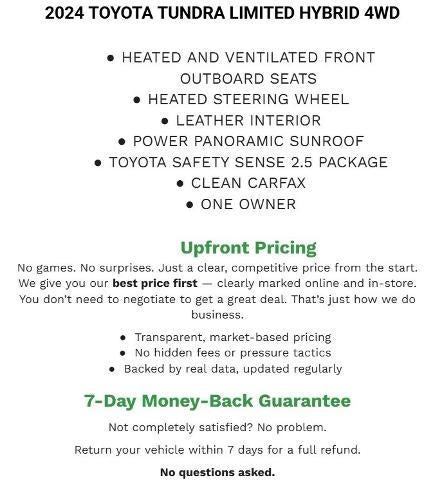 2024 Toyota Tundra Hybrid Limited 4WD