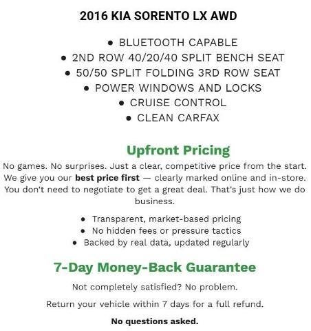 2016 Kia Sorento 3.3L LX