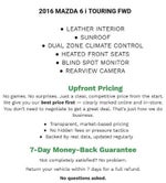 2016 Mazda Mazda6 i Touring