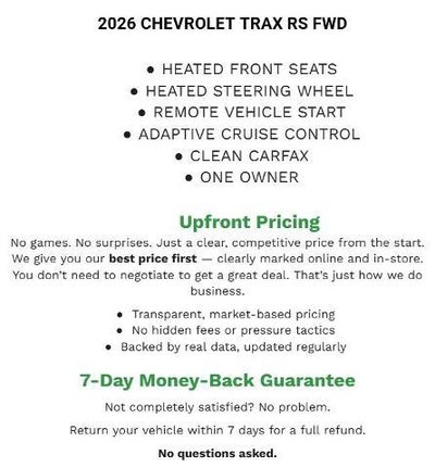 2026 Chevrolet Trax 2RS