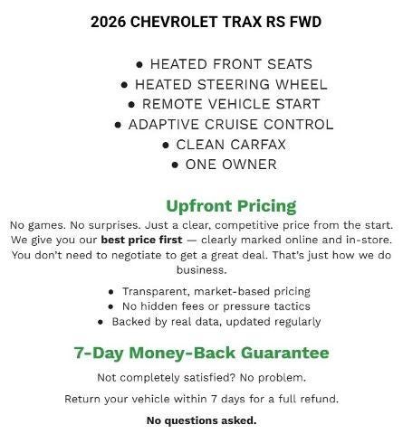 2026 Chevrolet Trax 2RS