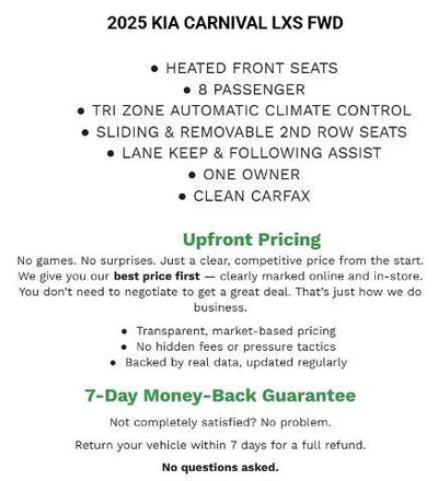 2025 Kia Carnival LXS