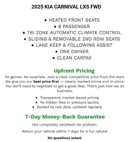 2025 Kia Carnival LXS